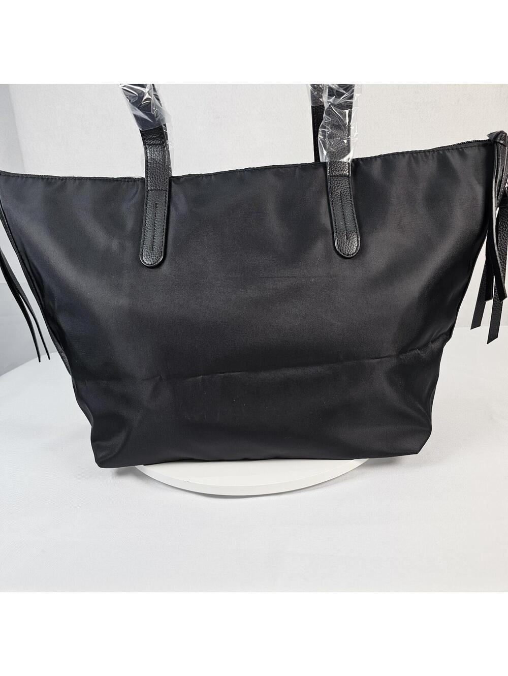 Botkier Tote Bag New York Bond Zipper Accents Organize Laptop Travel Work Black - Picture 4 of 8